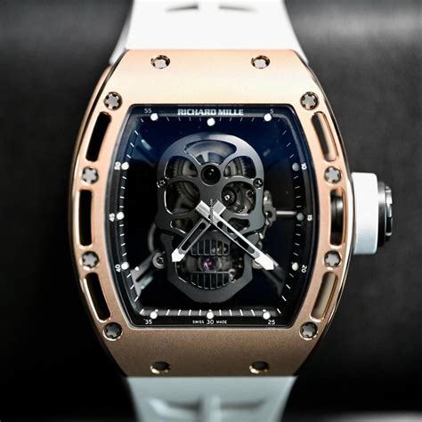 richard mille gold skull watch|Richard Mille rm052 price.